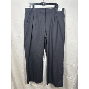 Abercrombie & Fitch Women's Grey Low Rise Wide‎ Leg Pants Elastic Waist Size 14R